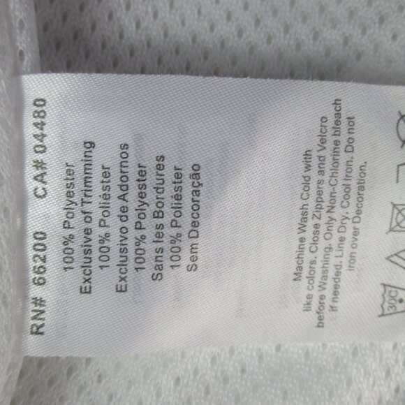 Asics New York City Marathon Jacket Womens 12 White Windbreaker Hooded Full Zip‎ - Picture 12 of 16